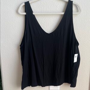 Old Navy Black V Neck Tank Top